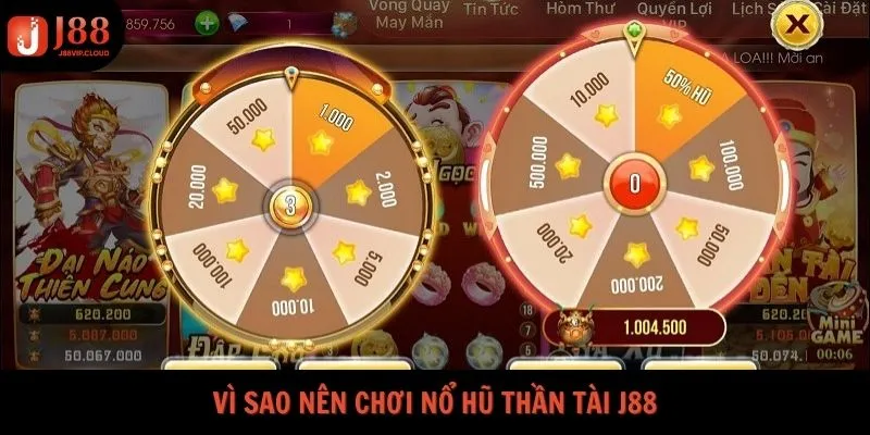 Vì sao nên chơi nổ hũ thần tài tại J88